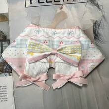 犬用おしゃれバンダナ 猫よだれかけ ビションフリーゼ トイプードル コーギー フレンチブルドッグ ペット用 - ピンクのよだれかけ - チェックする 3