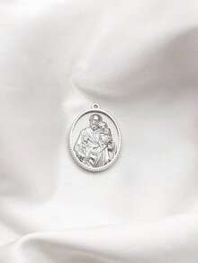 1pc Bohemian Style Multi-Element Necklace Pendant, Suitable For Different Occasions And Daily Wear - Silver - View 13