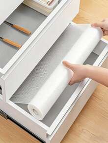 1pc 30cm Wide Anti-Moisture Anti-Mold EVA Drawer Liner Mat With Polka Dot Pattern, Suitable For Cabinets, Shoe Racks, Wardrobes, Shelves, All Seasons - Dot - View 1