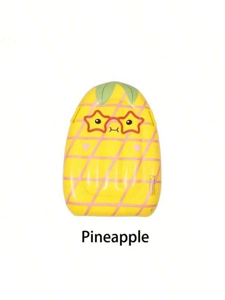 1pc Fruit Floating Mat - Strawberry, Pineapple, Kiwi Design, Easy To Float On Water, Suitable For Beach/Party, Beach Essentials, Pool Float - Multicolor - View 1