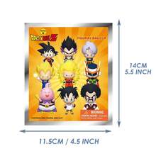 1pc Toei Animation Official Dragon Ball PVC Blind Box 3D Hanging Decoration Collectible, Anime Character Backpack Decor, Super Saiyan Blue Goku, Vegeta, Vegito, Future Trunks, Zamasu Gift - Multicolor - View 4