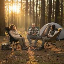 Hill Bros Silla Plegable Camping Portatil Compacta y Resistente para Playa Senderismo y Descanso con Bolso Multiusos y Bolso de viaje para Exterior y Actividades al Aire Libre - Hill Comfort Verde - Verde militar - Ver 6