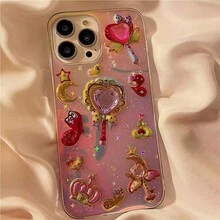 1 张 3D 水晶贴纸、泡泡膜钻石宝石贴纸、宝石钻石贴纸、彩色钻石饰品、公主激光贴纸和仙女魔法棒贴纸（1 张 - 随机发货） - 彩色 - 查看 9