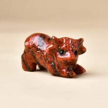 CUPIDCRYSTAL 1 chú bê nhỏ xinh xắn được chạm khắc từ pha lê tự nhiên. Món đồ trang trí bằng pha lê chữa bệnh dễ thương này là một lựa chọn tuyệt vời để làm quà tặng. - con bò đực - Xem 7