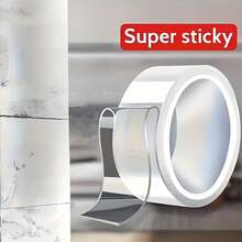 Băng keo nano hai mặt siêu bền, dài 10m, dày, trong suốt, không để lại cặn, thích hợp cho nhựa, gỗ, thủy tinh, đá và kim loại. - trong suốt - Xem 3