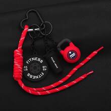 1pc Fitness Keychain For Gym Lovers Premium Gift Sports Enthusiasts Accessories For Workout Bags Water Bottles Heart-Shaped-Shaped Buckle - Multicolor - View 10