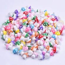 20pcs Assorted Acrylic Mushroom Pendant DIY Charms - Multicolor - View 6