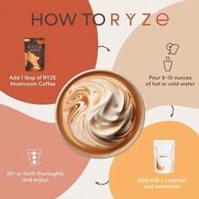 RYZE SUPERFOODS Mushroom Coffee USDA Organic With 6 Adaptogenic Mushrooms 30 Servings New - 盒 - 查看 7