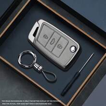 适用于大众高尔夫7 GTI、POLO、T-Cross、T-Roc1、途安、途观以及斯柯达1、明锐、迅捷、柯迪亚克、晶锐的合金汽车钥匙壳保护套，汽车配件 - A - 查看 9