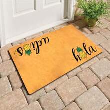 MELODADDY Tapete Divertido de Bienvenida para Puerta Principal Decoración de Porche con Respaldo de Goma 30" L x 18"(A) Tapete Español para Entrada Regalo Novedoso de Inauguración de Casa Tapetes - Hola Adios Hello Goodbye Pia de doble cara - Ver 8