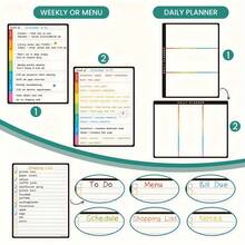 14.56 X 11.02 Inch Magnetic Dry Erase Calendar Set - 6.29 X 8.66 Inch Weekly Planner, Calendar, To-Do List Board - Includes 6 Fine Tip Markers - Multicolor - View 4