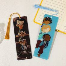 奇幻励志奇幻冒险半羊角色亚克力书签 - 希腊神话激情战斗扇形设计阅读标记奇幻小说爱好者、粉丝必备物品。 - 彩色 - 查看 9