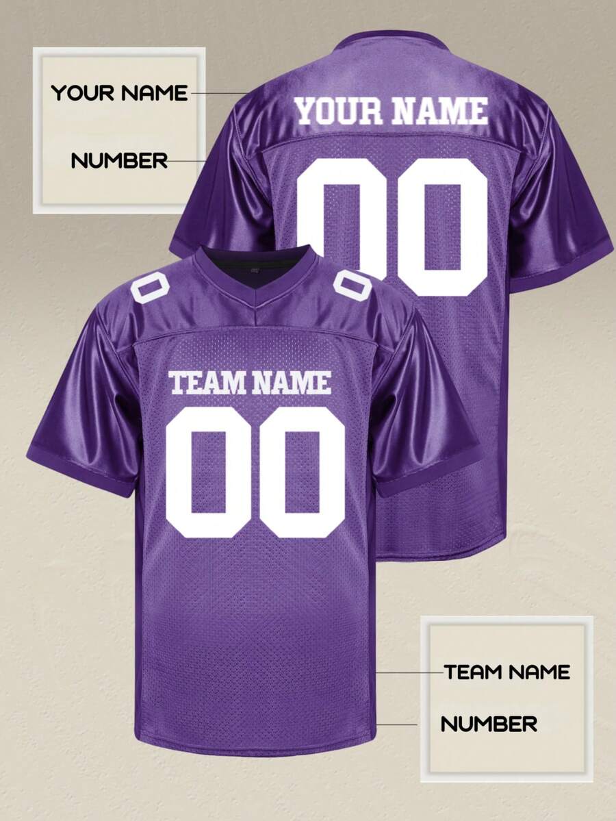 The Ultimate Personalized Gift For Men: Classic Football Shirt With Custom Name/Number, Premium Fabric For Dad's Weekend Matches.