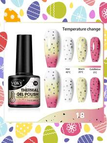 VOKY 2件装热敏美甲凝胶套装 - 需使用卸甲液/LED灯卸除，适合在家或美甲沙龙打造持久美甲造型 - 彩色 - 查看 2