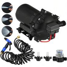 High Performance Deck Washdown Pump Kit 5.5 GPM 70 PSI Heavy Duty Marine Wash Pump For Boat Yacht Outdoor Deck Cleaning - Black - View 2