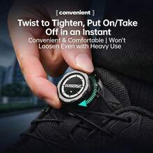 旋转旋钮免系鞋带，弹性快速锁定懒人鞋带，易于安装，适用于运动鞋、靴子、跑步鞋、健身鞋，男女通用 - 彩色 - 查看 5