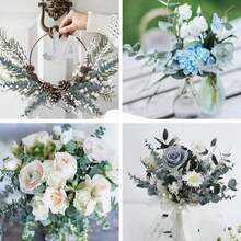 1/5/10/20/30pcs Artificial Eucalyptus Branches, Eucalyptus Decor, Fake Green Twigs, Green Decorative Artificial Flowers, Suitable For Home And Office, Artificial Flower Bouquet Centerpiece, Wedding Decoration - màu xanh lá - Xem 8