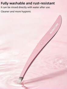 1 chiếc nhíp tỉa lông mày góc cạnh hình lá liễu độ chính xác cao, nhíp đa chức năng dùng để nhổ lông chính xác, không gây giật lông, dụng cụ nối mi và trang điểm tạo mí mắt đôi. - Xem 6