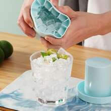 Silicone Ice Cube Tray, Easy Release Ice Mold, Home Use Ice Bucket, Quick Freeze Ice Maker - Multicolor - View 5