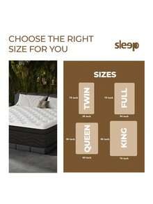 8/12/14 Inch Twin/Full Bed/Queen/King Mattress, Medium Firmness Luxury Spring Mattress - Đen và trắng - Xem 3