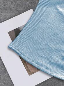 Áo len gile không tay, Áo mùa xuân hè, Áo len mùa xuân hè, Áo gile mùa xuân hè, Thoải mái, Đa năng, Thời trang, Phong cách đường phố, Phù hợp, Áo mùa thu, Áo len mùa thu, Áo gile mùa thu, Trang phục mùa hè, Mùa hè, Áo gile mùa hè, Áo không tay mùa hè, Mát mẻ - Màu xanh lam - Xem 3