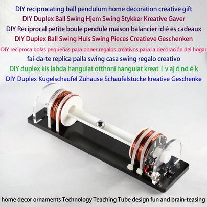 DC12V DIY High-Tech Model Linear Accelerator Demonstration Educational Tool, Linear Ball Accelerator, High-Tech Creative Gift Home Decor, Principle Of Electrical Energy Conversion Educational, Linear Ball Model