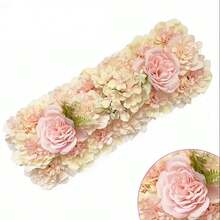 1 Set de Decoración de Arco de Boda con Flores Artificiales, Flores de Bienvenida, Decoración de Mesa para Recepción de Fiesta, Arreglo Floral para Hogar, Jardín y Exterior - Multicolor - Ver 15