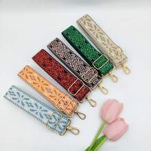 1pc 3.8CM Colorful Flower Shaped Adjustable Bag Strap, Replacement Shoulder Strap For Commuting And Travel Bag Straps Bag Charm Accessories Teacher Gifts Accessories Festival Graduation Teacher Appreciation Gifts Birthday Mother Gifts Mothers Day Gift - Multicolor - View 1