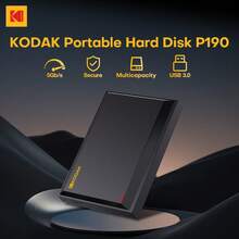 Kodak 柯达 2.5 英寸便携式外置硬盘，提供 500GB 和 1TB 两种容量选择，USB 3.0 接口，兼容 PlayStation PS4/PS5、Xbox、Mac、PC 台式机和 Macbook。 - 查看 3