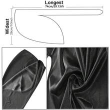 新款热销丝滑缎面杜拉格头巾，弹性头巾，仿丝绸长尾海盗帽，男女通用发饰 - A - 查看 5