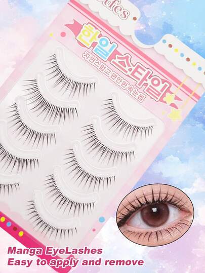 5 Pairs Of Fluffy, Soft, Thick And Curly 3D Mink Eyelashes, Natural Look, Suitable For Weddings, Parties, Nightclubs, Daily Work Meetings