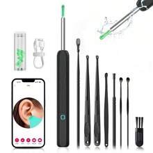 [Holiday Haul]Portable Earwax Removal Tool Set With Camera, C-Type Charging, Waterproof Endoscope Ear Cleaning Tool, Winter Gift Set, New Year Gift - Multicolor - View 10