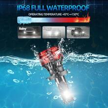 Bộ 2 bóng đèn pha LED Roadsun H4 H7 H11 9005 9006 H1 cho ô tô, công suất 160W, độ sáng 24000LM, nhiệt độ màu 6500K, điện áp 12V. - P1D - Xem 7