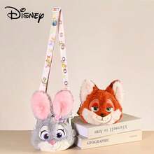 Disney Officially Licensed Zootopia Judy And Nick Plush Crossbody Bag, Spring Floral Strap Plush Shoulder Bag, Plush Doll, Children's Holiday Gift - Multicolor - View 5
