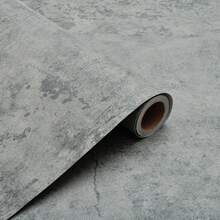 60cm x 3 Meter Industrieller Zementgrauer Vinylfolie - selbstklebende Kunststoffrolle für Möbel, Küche und Schränke - Kontaktpapier Abzieh- und Klebetapete - 1PC - Übersicht 23