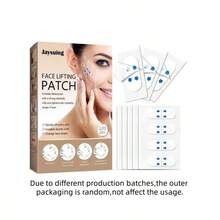 40pcs Invisible Face Lift Tapes, Waterproof Face Lifting Patches For V-Line Neck, Eye Bags & Double Chin, Wrinkle Smoothing Skin Tightening Tapes, Breathable & Waterproof - Multicolor - View 9
