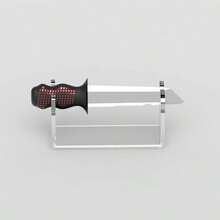1 chiếc giá đỡ trưng bày dao bằng acrylic, giá đỡ dao lưỡi cố định dùng để trưng bày bộ sưu tập dao đơn, trang trí nhà cửa. - Xem 7
