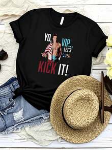 T-shirt femme imprimé Vanilla Ice 90's Hip Hop Rappeur Yo VIP Let's Kick It T-shirt homme Merchandising de concert à manches longues ou courtes - Noir - Voir 1