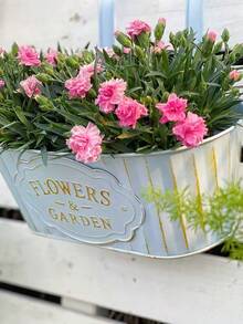 1/2/3/4pcs Vintage Iron Flower Pots, Detachable And Hanging Design, Suitable For Garden, Yard, Balcony, Kitchen, Excellent Choice For Home And Gardening Decor - Random Styles - View 6