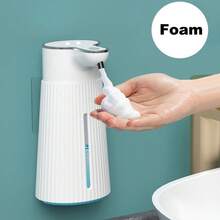 400ml Automatic Foam Soap Dispenser, Wall-Mounted, 2 Modes Adjustable, Contactless Rechargeable Electric Liquid Soap Dispenser, Suitable For Commercial Or Home Use - M9 - View 13