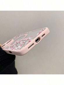 Magnetic Flower Phone Case Compatible With  16 Pro Max, Magnetic Charging  14 Pro Lens Protection, Simple & Elegant Soft Silicone Transparent Case Compatible With  13/15 Plus, Shockproof Phone Cover Compatible With Samsung A15/A16/A35/A54/A55/A56/S22/S22 Plus/S22 Ultra/S23/S23 FE/S23 Plus/S23 Ultra/S24/S24 FE/S24 Plus/S25 Plus/S24 Ultra/S25 Edge/S25 Ultra Waterproof Anti-Fall Scratch Resistant,Cute Phone Case - Style1 - View 3