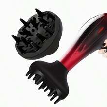 Reusable Wavy Hair Dryer Nozzle, Professional Hair Dryer Integrated Nozzle And Diffuser, Designed For Curly And Natural Hairstyles, Essential Tool For Daily Home Styling And Hair Salons, Easily Create Wavy Curls - Round - View 6