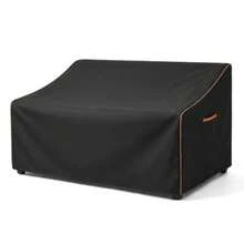 Outdoor Sofa Cover Waterproof Patio Furniture Cover 60W x 36D x 33H inches Heavy Duty 600D Oxford Fabric Black - Funda de sofá/Negra - Ver 1