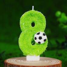FIFA FIFA 2026 World Cup Football Themed Digit Candles, Lawn Football Creative Birthday Cake Decor, 0-9 Selectable, Football Fan Party Birthday Dessert Table Accessories - View 17