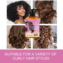 280毫升卷发定型霜 – 保湿抚平毛躁，轻盈免洗卷发霜，滋养卷发造型霜，适用于波浪卷发和卷发，不油腻卷发增强霜 - 280毫升 - 查看 3