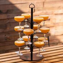 Tail Tree Blk - Tail Gl Display For 12 Gles Gin Serving Tree - View 4