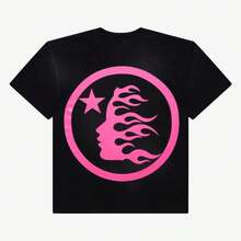 Hellstar T-Shirt 'Classic' Black / Pink (SS24) (Gel Print) - 粉色 - 查看 2