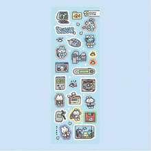 Bộ sticker hoạt hình phong cách Kawaii Retro & Halloween - Hình dán thỏ và động vật dễ thương dùng cho nhật ký, album ảnh và đồ thủ công DIY. - Hình chữ nhật - Xem 12