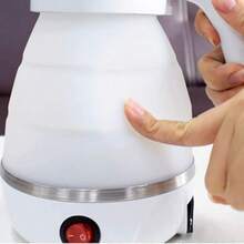 Jarra Electrica Tetera Hervidor Agua Plegable Pava Portátil Blanco - Blanco - Ver 5