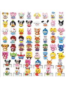 DOBBLE 358pcs Cute Cartoon Themed Building Block Set, Suitable For Teenagers, Also Can Be Used As Party/Holiday Small Gift - Multicolor - View 1
